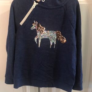 EUC. Cat & Jack unicorn sweatshirt. Size 6/6X.